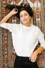 Load image into Gallery viewer, Stitched With Love Sweater in Ivory