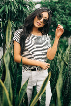 Load image into Gallery viewer, Lincoln Striped Tee in Cream