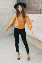Load image into Gallery viewer, Lennon Mock Neck Sweater in Camel
