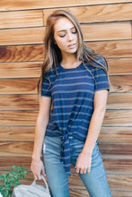 Load image into Gallery viewer, Ainsley Striped Top in Navy