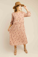 Load image into Gallery viewer, Rhinestone Printed Midi Dress-FINAL SALE