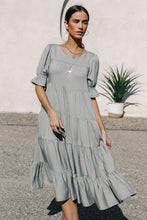 Load image into Gallery viewer, Sunshine Tiered Midi Dress in Sage
