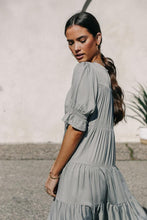 Load image into Gallery viewer, Sunshine Tiered Midi Dress in Sage