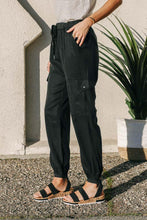Load image into Gallery viewer, Tencel Joggers in Black
