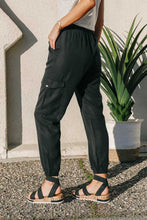 Load image into Gallery viewer, Tencel Joggers in Black