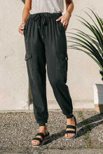 Load image into Gallery viewer, Tencel Joggers in Black