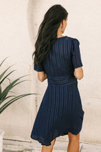 Load image into Gallery viewer, Gianna Wrap Dress in Navy