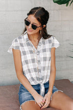 Load image into Gallery viewer, Cambrie Plaid Tie Button Down