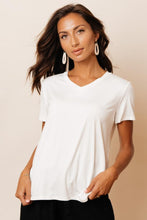 Load image into Gallery viewer, Essentials V Neck Tee in White