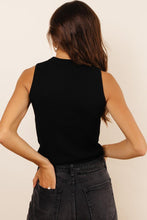 Load image into Gallery viewer, Elsie Ribbed Tank in Black