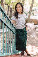 Load image into Gallery viewer, Hold the Line Striped T-Shirt Sz. L - FINAL SALE