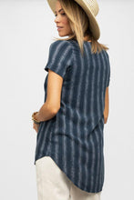 Load image into Gallery viewer, A Stone's Throw Striped Tunic in Navy & White - Final Sale