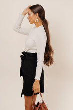 Load image into Gallery viewer, Bloedel Scalloped Mock Neck in Oatmeal