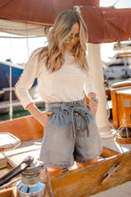 Load image into Gallery viewer, Birdie Retro Striped Mock Neck Top