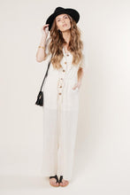 Load image into Gallery viewer, Nehsen Linen Jumpsuit in Oatmeal
