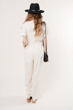 Load image into Gallery viewer, Nehsen Linen Jumpsuit in Oatmeal
