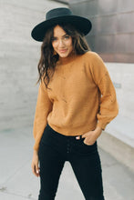Load image into Gallery viewer, Lennon Mock Neck Sweater in Camel
