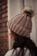 Load image into Gallery viewer, C.C. Pom Beanie in Taupe
