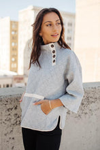 Load image into Gallery viewer, Jenna Button Pullover in Grey - FINAL SALE
