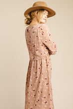 Load image into Gallery viewer, Rhinestone Printed Midi Dress-FINAL SALE
