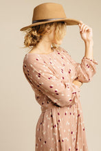 Load image into Gallery viewer, Rhinestone Printed Midi Dress-FINAL SALE
