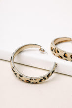 Load image into Gallery viewer, Wild Side Leopard Hoops
