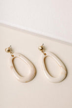 Load image into Gallery viewer, Oval Drop Earrings

