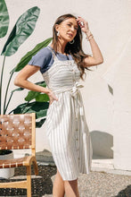 Load image into Gallery viewer, Rayen Button Front Sleeveless Midi Dress
