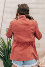 Load image into Gallery viewer, Elle Cargo Jacket in Brick
