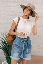 Load image into Gallery viewer, Marcel Tie Waist Denim Shorts
