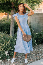 Load image into Gallery viewer, Mirah Striped Midi Dress
