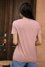 Load image into Gallery viewer, Essentials V Neck Tee in Salmon
