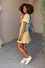 Load image into Gallery viewer, Lemon Dot Mini Dress

