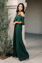 Load image into Gallery viewer, Toni Off the Shoulder Maxi Dress in Emerald
