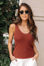 Load image into Gallery viewer, Vero Moda Knit Tank in Rust
