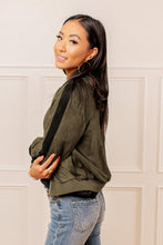 Load image into Gallery viewer, Zuri Bomber Jacket in Olive
