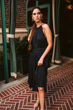 Load image into Gallery viewer, Della Halter Neck Dress in Navy
