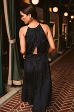 Load image into Gallery viewer, Della Halter Neck Dress in Navy
