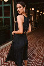 Load image into Gallery viewer, Della Halter Neck Dress in Navy
