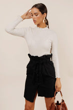 Load image into Gallery viewer, Bloedel Scalloped Mock Neck in Oatmeal
