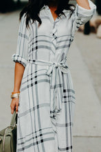 Load image into Gallery viewer, These Days Plaid Shirt Dress
